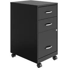 Lorell LLR 03097BK Soho Sohothe 3-drawer Organizer Cabinet - 14.3 X 18