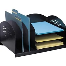 Safco SAF 3167BL Safco 3  3 Combination Rack Desktop Organizers - 6 Co