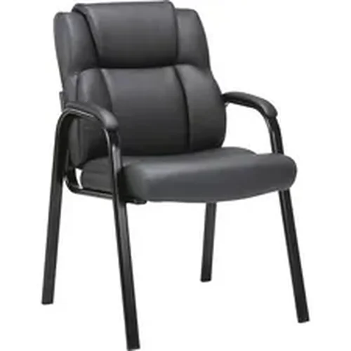 LLR 67002 | Lorell Bonded Leather High-back Guest Chair