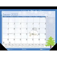 House HOD 139 Monthly Deskpad Calendar Seasonal Holiday Depictions 22 