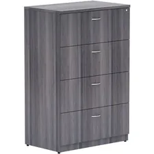 Lorell LLR 69624 Weathered Charcoal 4-drawer Lateral File - 35.5 X 22 