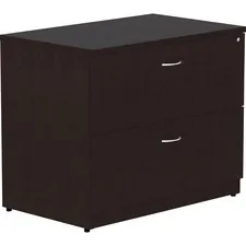 Lorell LLR 18223 Essentials Espresso Laminate Lateral File - 2-drawer 