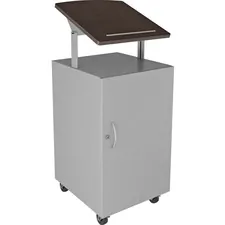 Lorell LLR 00026 Podium - Laminated Square Top - 49.31 Height X 18 Wid