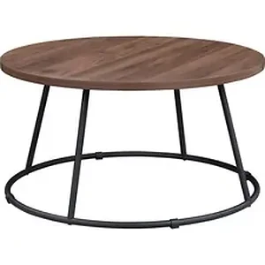 LLR 16259 | Lorell Round Coffee Table - Walnut Round Top
