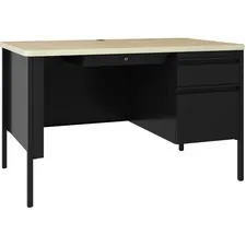 Lorell LLR 03156 Fortress Single-pedestal Teacher's Desk - 48 X 29.5 X