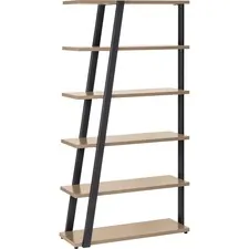 Safco SAF MRBS5SDD Safco Mirella 5-shelf Sand Dune Bookshelf - 36.8 X 