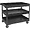 Lorell Lorell 3-shelf Utility Cart - 3 Shelf - 400 lb