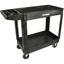 Lorell LLR 03611 Storage Bin Utility Cart - 550 Lb Capacity - 4 Caster