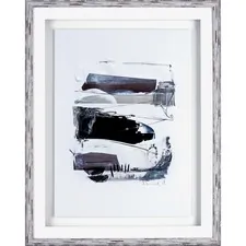 Lorell LLR 04471 Abstract Design Framed Artwork - 27.50 X 35.50 Frame 