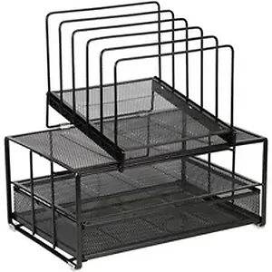 LLR 84276 | Lorell Mesh Desktop Drawer Organizer - 7