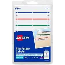 Avery AVE 05235 Averyreg; Removable File Folder Labels - 23 Width X 3 