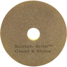 3m MMM 09550 Scotch-brite Clean  Shine Pad - 5carton - Round X 12 Diam