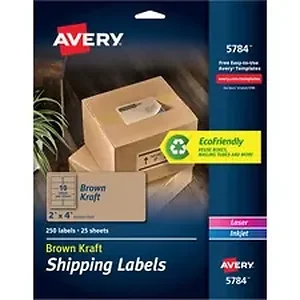 AVE 05784 | Avery Dennison Avery® Kraft Brown Shipping