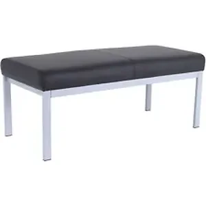 LLR 66999 | Lorell Healthcare Seating Guest Bench - Silver