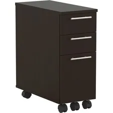 Safco SAF ABSPLDC Safco Skinny Pedestal - 3-drawer - 10.8 X 23 X 24.5 