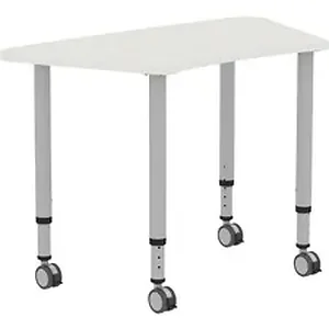 LLR 69583 | Lorell Height-adjustable Trapezoid Table