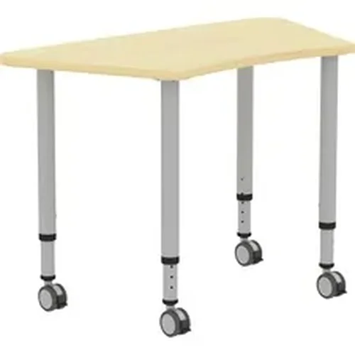 LLR 69584 | Lorell Height-adjustable Trapezoid Table