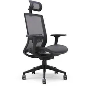 LLR 03208 | Lorell Mesh Task Chair With Headrest - Black