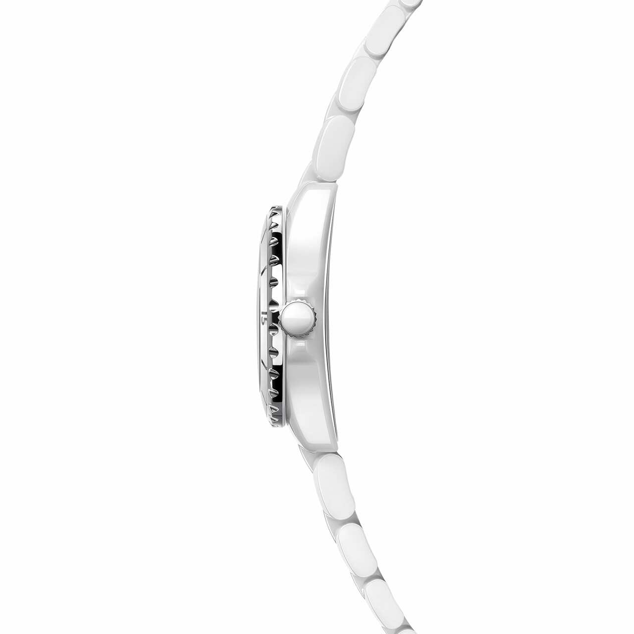 Chanel H2422 J12 White Ceramic Diamonds Quartz Ladies Watch