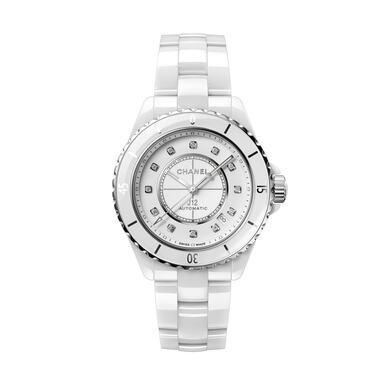 Chanel H5705 J12 Diamond White Dial Ladies Watch