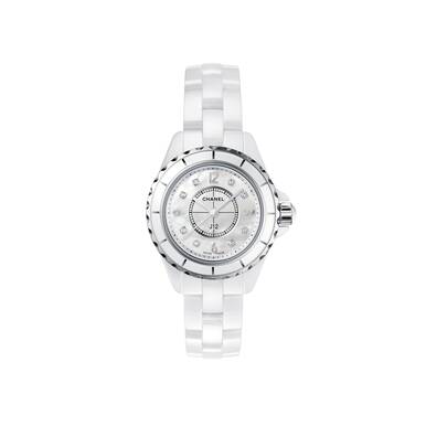 Chanel H2570 J12 Mother Of Pearl White Ceramic Ladies Watch