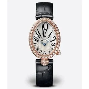 Breguet Reine de Naples White Gold With Black Alligator