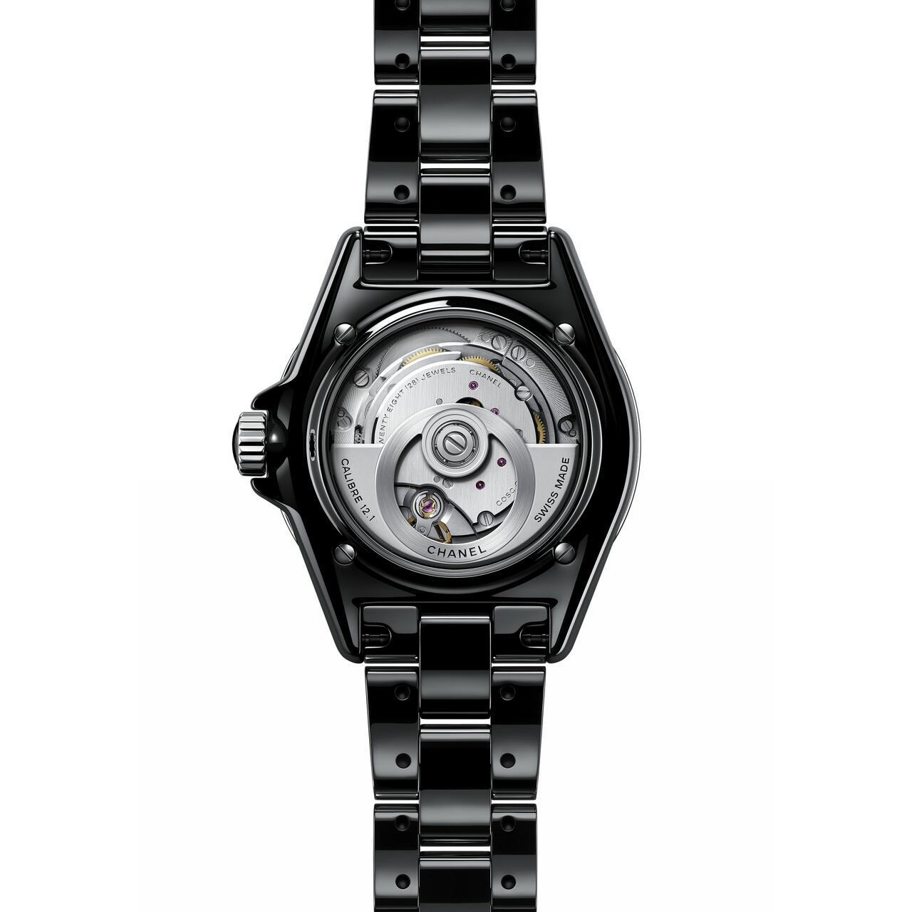 Chanel H5702 J12 Automatic Diamond Black Dial Ladies Watch