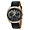 Bulova 98A156 CURV Gold Case Grey Dial Black Leather