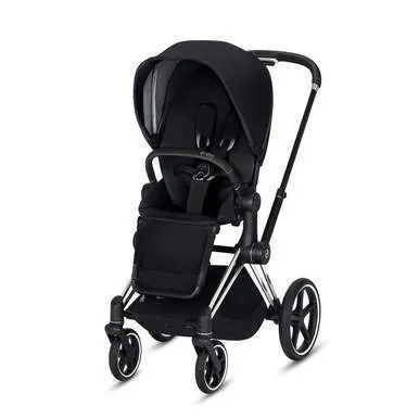 Cybex 519003537 Epriam 3-in-1 Travel System Chrome With Black Details 