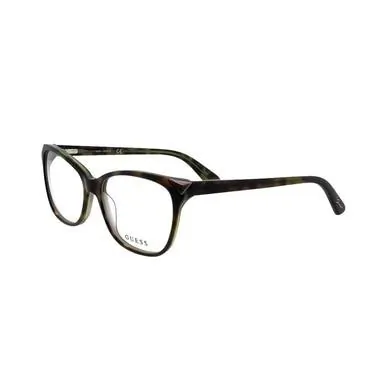 Glop GU-2494-056 Guess Gu-2494-056 Havana Square Women's Acetate Eyegl