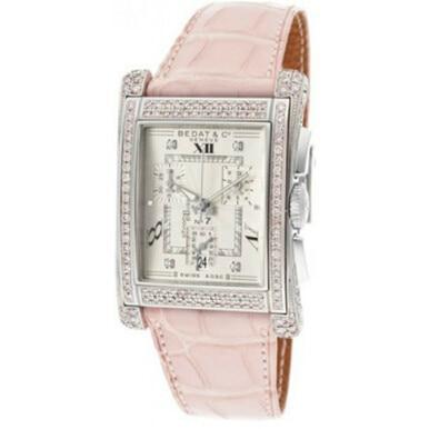 Bedat 778.057.109 Co. 778.057.109 No. 7 Silver Dial Women's Pink Leath