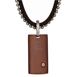 Bliss 20004786 Uomo Brown Stainless Steel  18k Rose Gold Pendant Wdiam