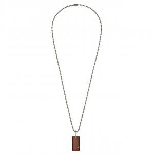 Bliss 20004786 Uomo Brown Stainless Steel  18k Rose Gold Pendant Wdiam