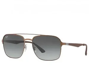 Glop Ray-Ban RB3570-121/11 Active Brown Square Grey