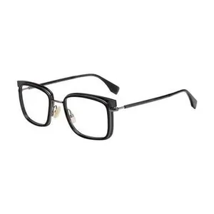 Glop Fendi FF M0064-807 Black Square Men's Metal Eyeglasses