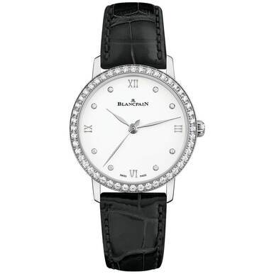 Blancpain 6104-4628-55A 6104-4628-55a Villeret Ultra Slim White Dial D