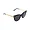 Glop Cartier CT0024S-005 Black Gold Cat-Eye Grey Lens