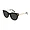 Glop Cartier CT0024S-005 Black Gold Cat-Eye Grey Lens