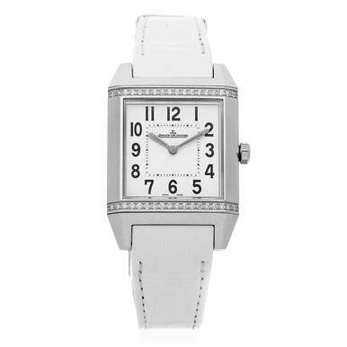 Jaeger Q7068421 White Dial White Leather Ladies Watch