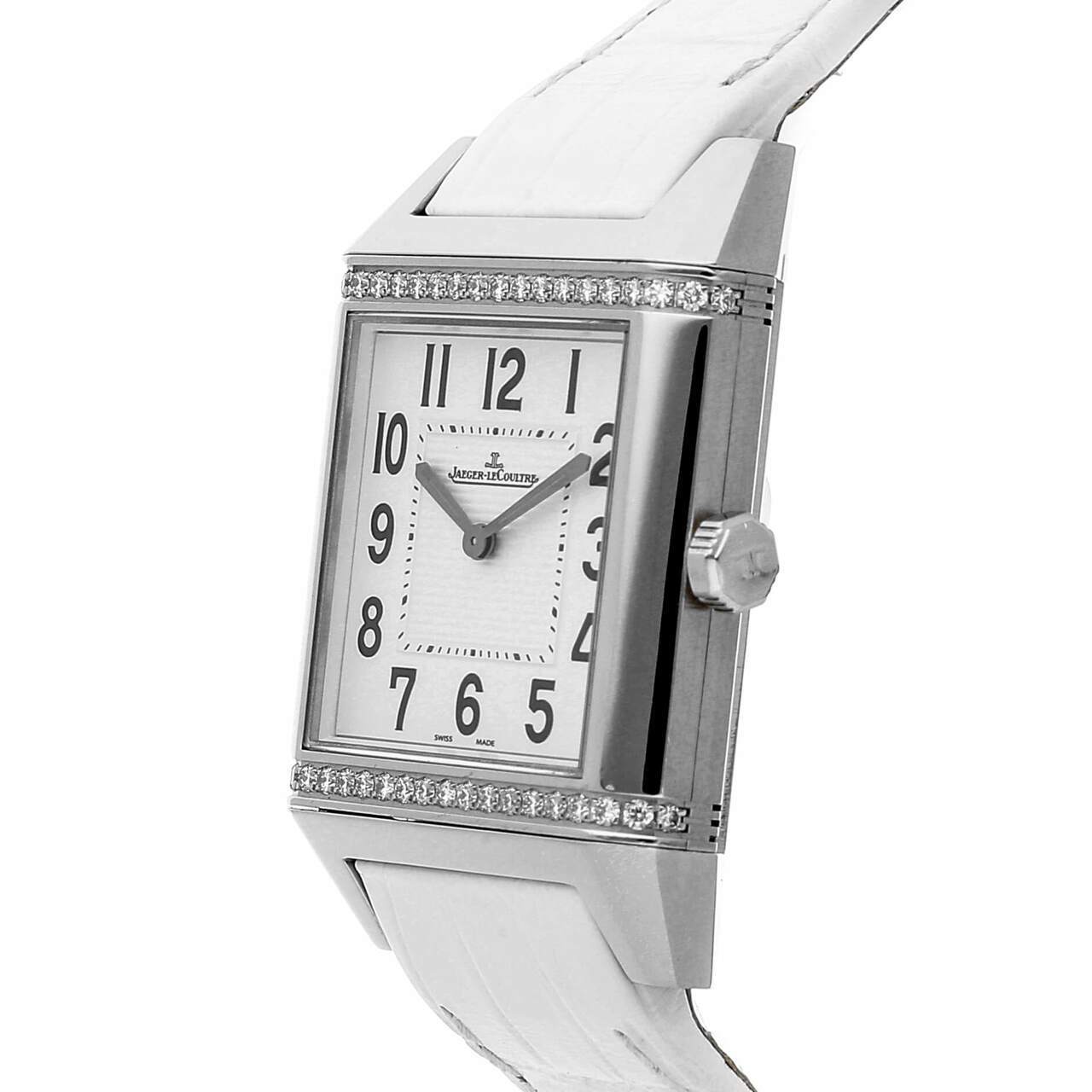 Jaeger Q7068421 White Dial White Leather Ladies Watch