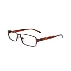 Glop Converse Q026 Brown Rectangular Men's Metal Eyeglasses