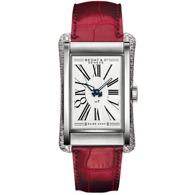 Bedat 788.030.101 Co. 788.030.101 No. 7 White Dial Women's Red Leather