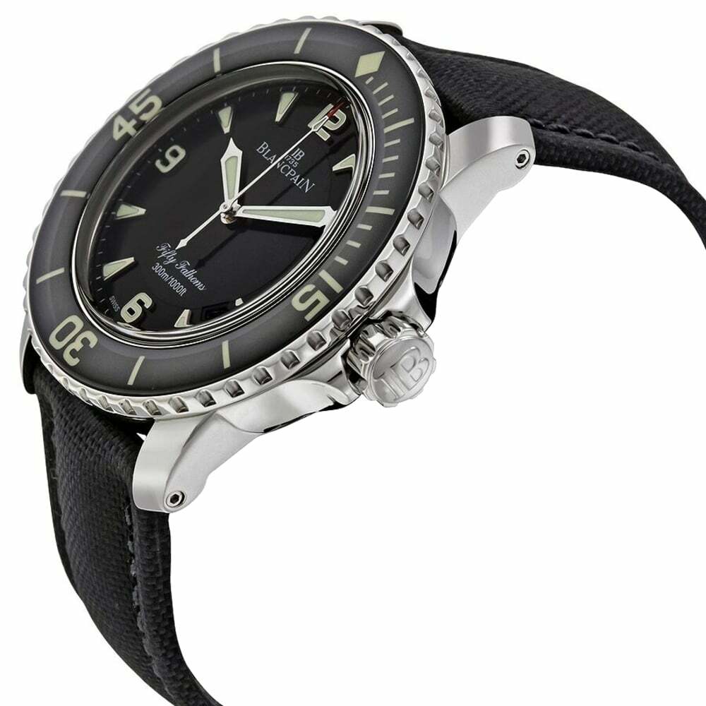 Blancpain 5015-1130-52B 5015-1130-52b Fifty Fathoms Black Fabric Men's