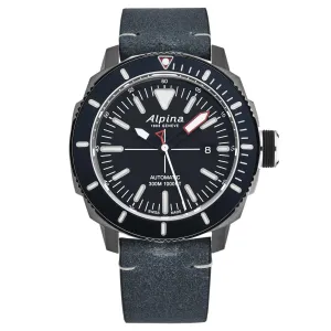 Brav AL525LNN4TV6 Alpina Men's  'seastrong Diver' Blue Dial Blue Leath