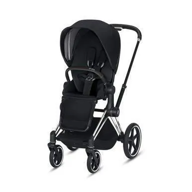 Cybex 519003529 Priam 3-in-1 Travel System Chrome With Black Details B