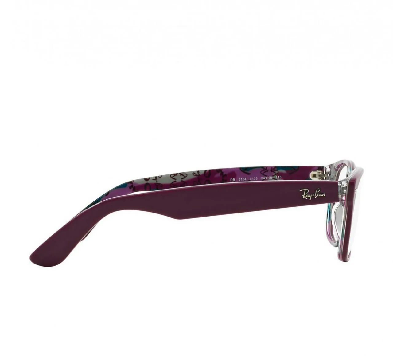 Glop RB5184-5408 Ray-ban Rb5184-5408 Wayfarer Women's Top Violet On Te