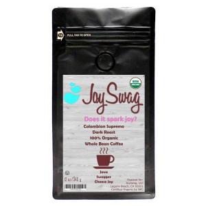 Joyswag JS-CS1LBBLK_12oz Hand-crafted Dark Roast Premium Colombian Sup