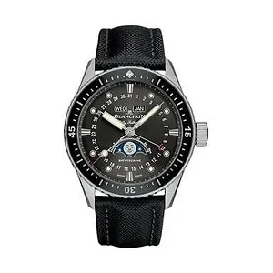 Blancpain Fifty Fathoms Bathyscaphe Moonphase Black Canvas