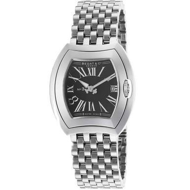 Bedat 334.011.301 No. 3 Stainless Steel Black Dial Ladies Watch 334.01