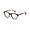 Glop Lanvin VLN 714M-06HN Clear Brown Round Unisex Acetate